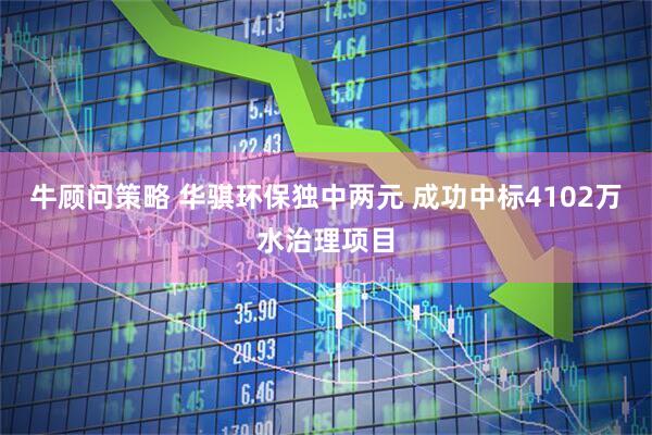 牛顾问策略 华骐环保独中两元 成功中标4102万水治理项目